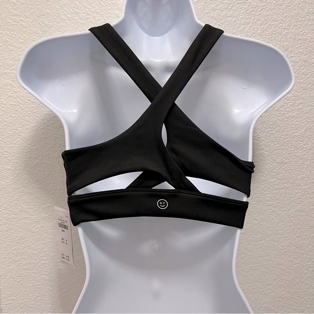 Hollister sports bra, black, small